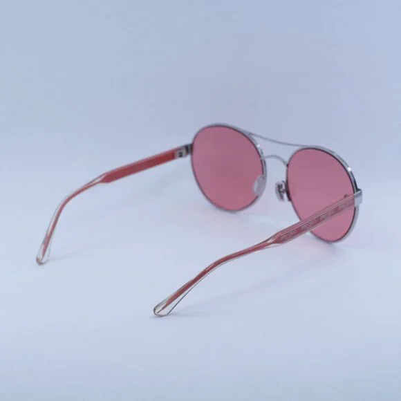 🕶️ New Jimmy Choo YANN/S 010 UR Sunglasses - Shiny Palladium with Pink Frame - Picture 10 of 11